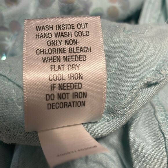 Apt 9 Ladies Sequined Tank Top , Size Large, Light Teal - Picture 6 of 6